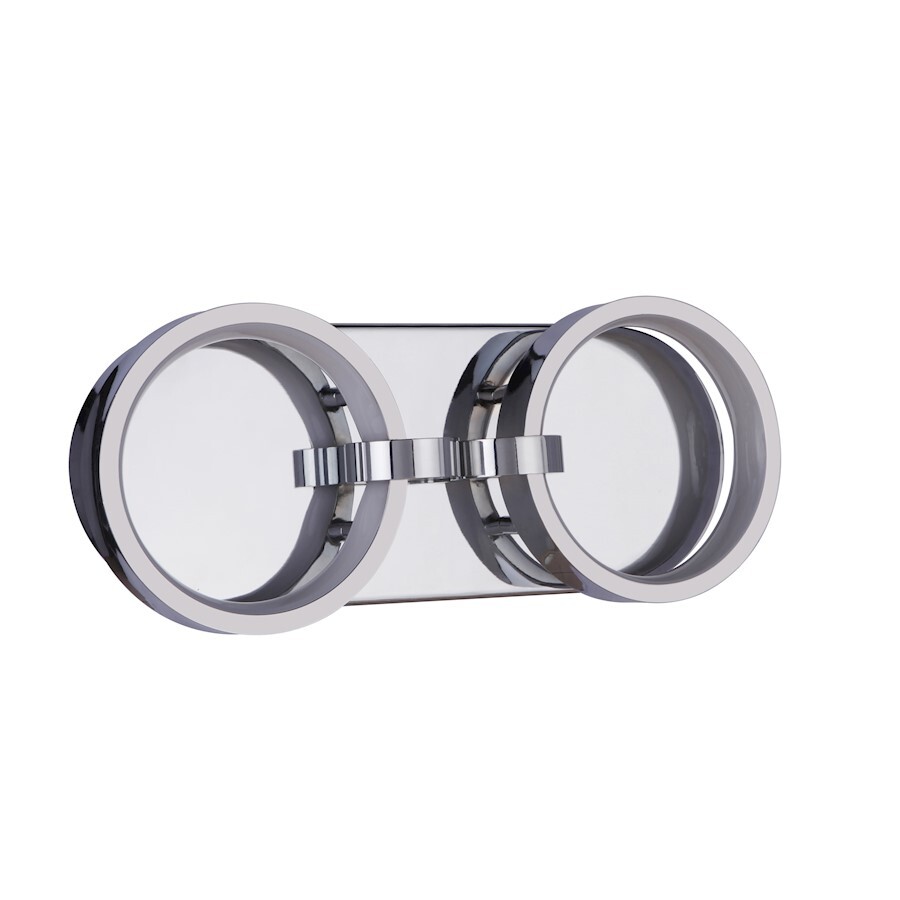 Craftmade Context 2 Light LED Vanity, Chrome - 59302-CH-LED