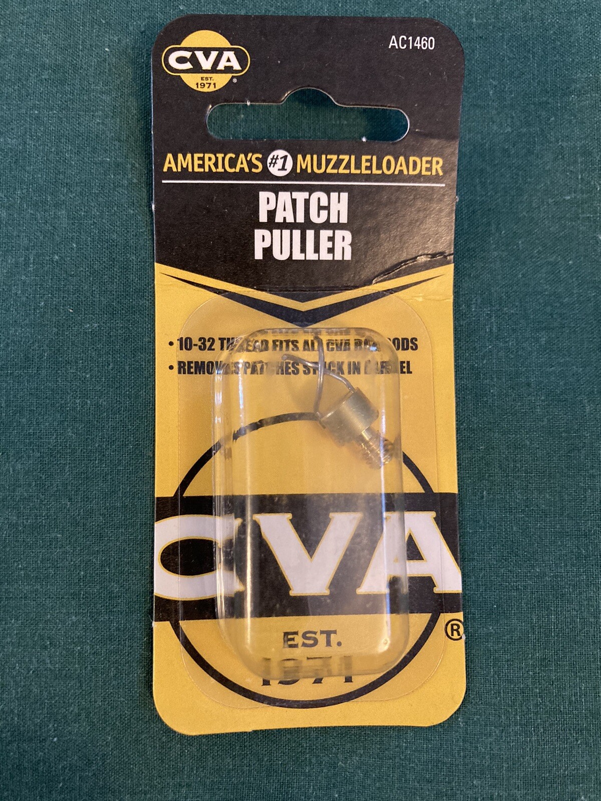 CVA Patch Puller, 45 - 54 Calibers, 10 x 32 Threads, Brass with Stainless Tines 