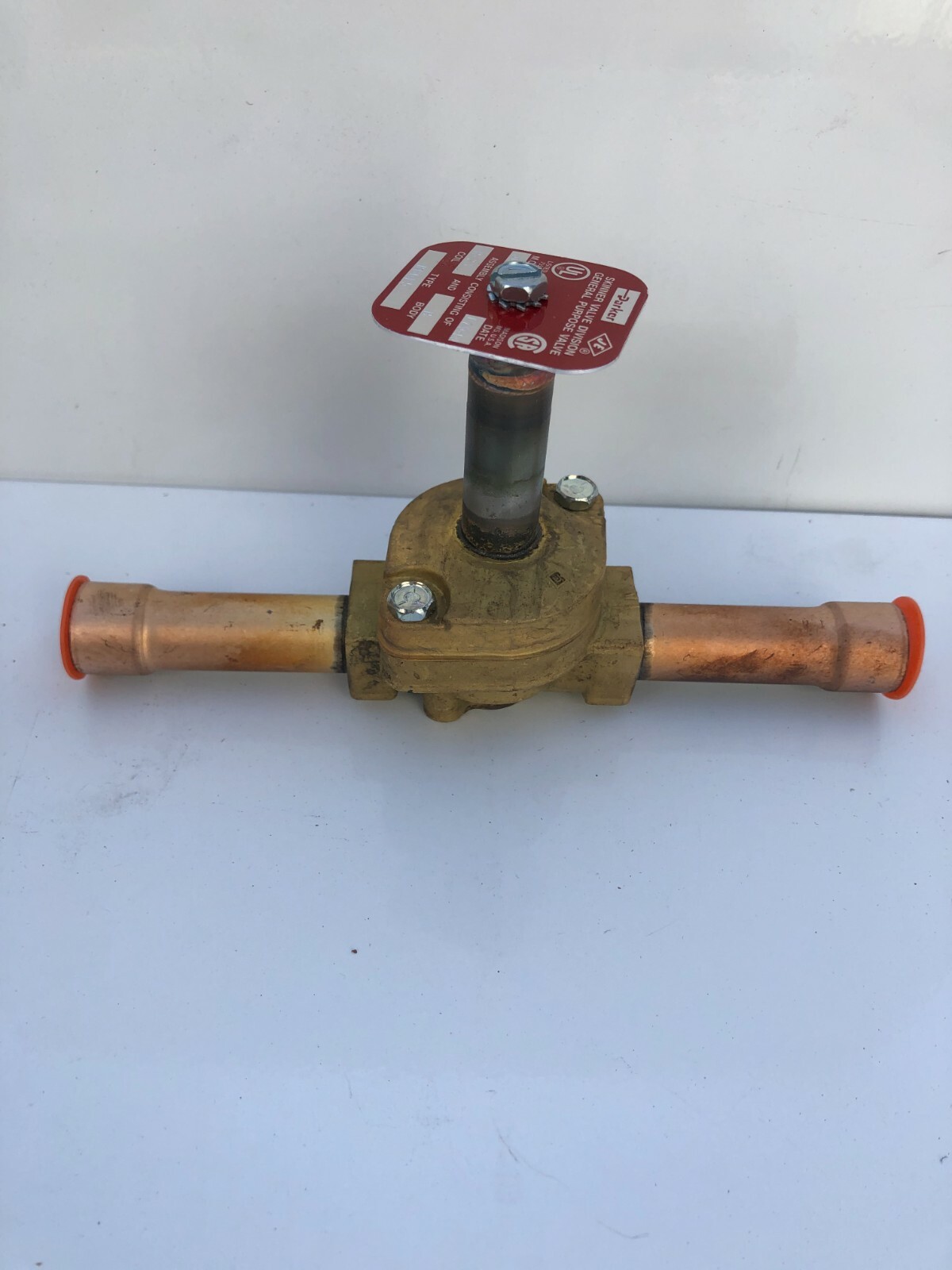 PARKER MODEL RB6E5 NORMALLY CLOSED SOLENOID VALVE 5/8 ODF X 3/8 ORIFICE