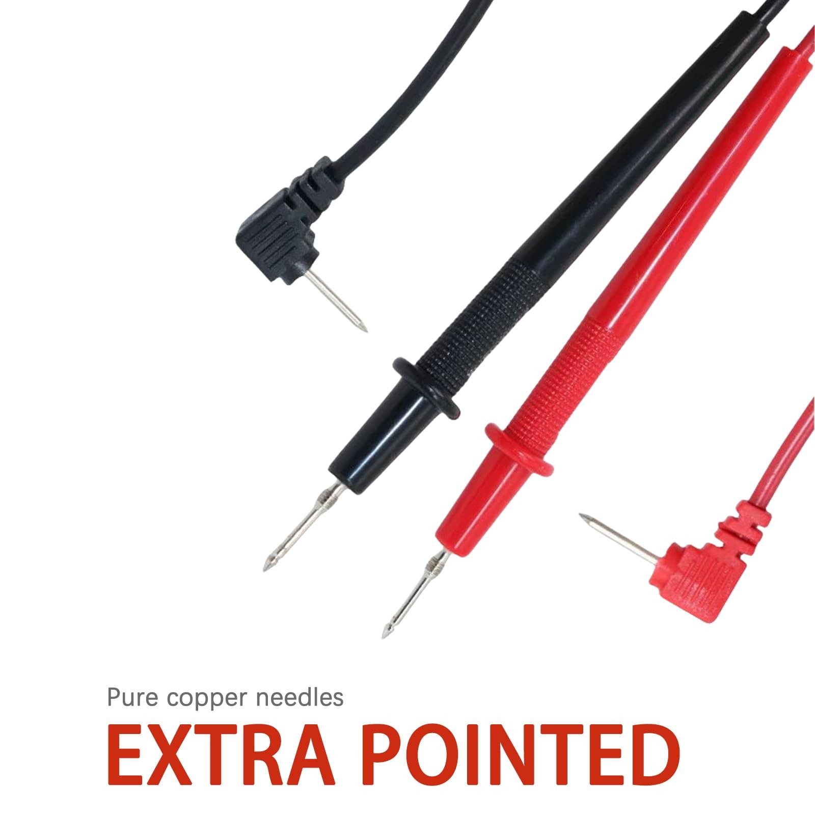 Bectyton 2Pcs Multimeter Test Leads, 1000V10A Leads Black and Red