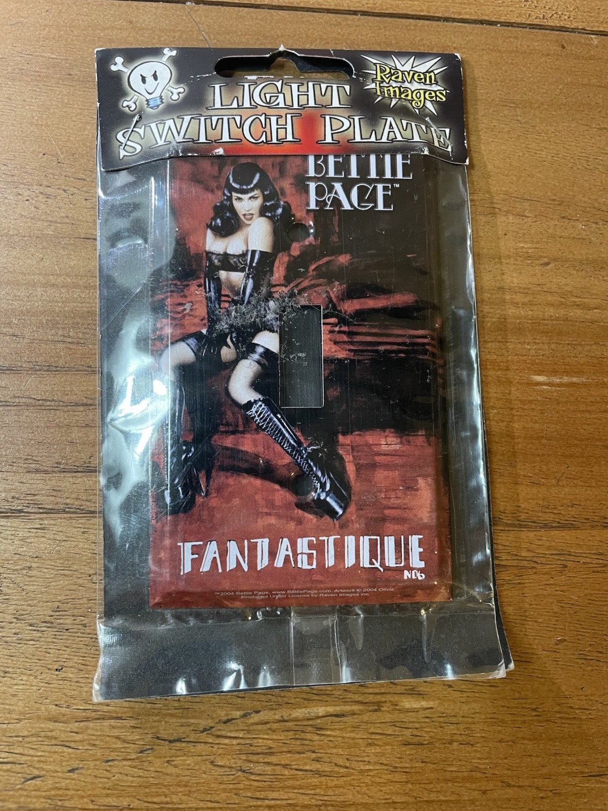 Bettie Page Light Switch Cover Fantastique Raven Images Pinup Gothic