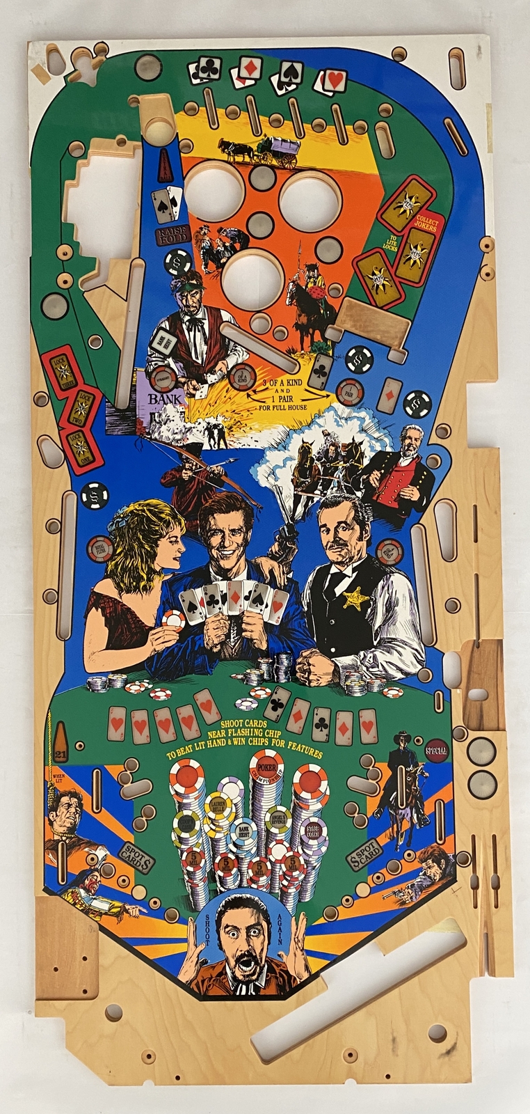 Maverick Silkscreened Pinball Playfield 830-5100
