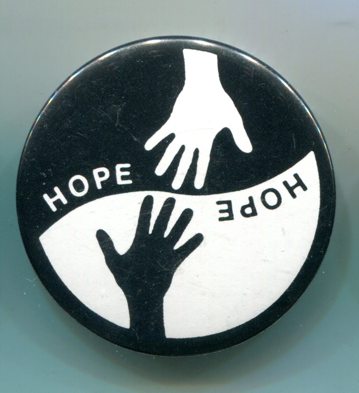 Hope  Pinback Button, Detroit Focus Hope March, 1993