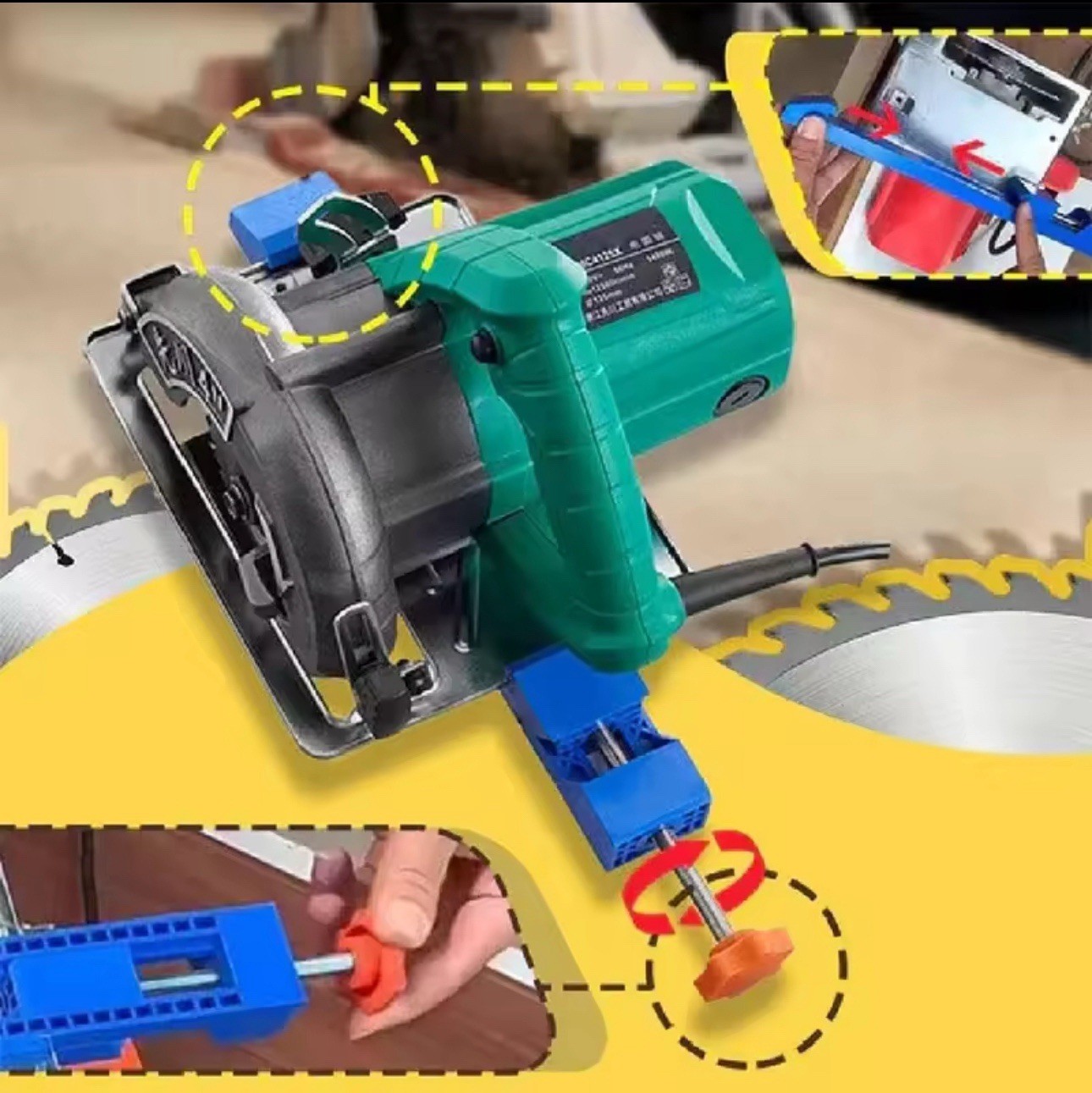 Adjustable Cutting Machine Base Guide, Electric Circular Saw Milling Positioning