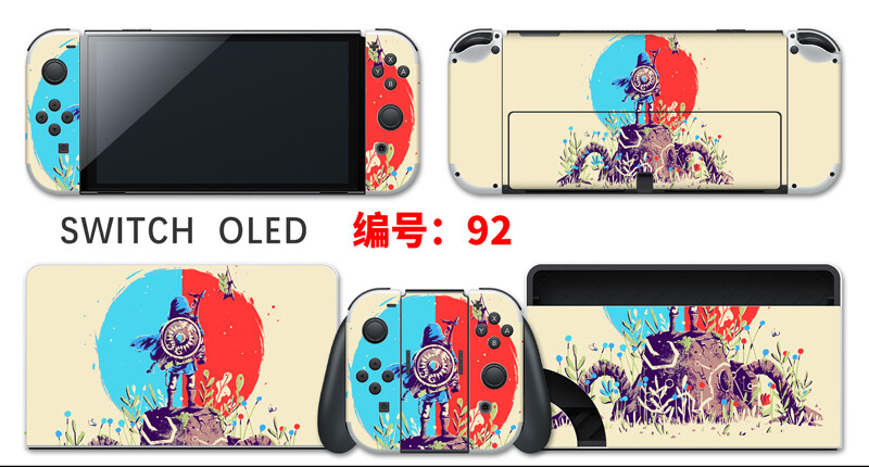 Vinyl Decal Skin Sticker Protector for Nintendo Switch OLED Legend of Zelda #92