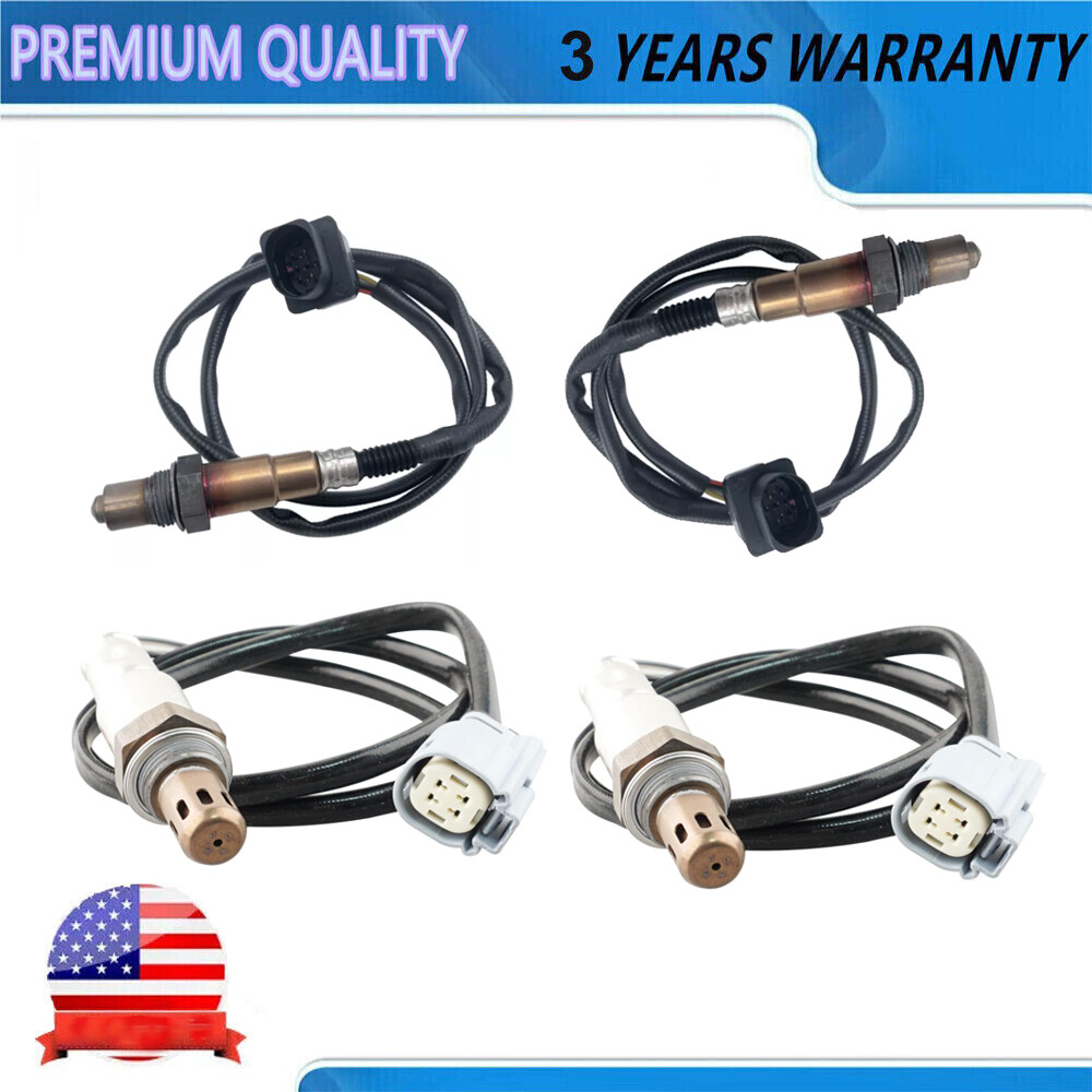 4PCS Up+Down Oxygen Sensor For 2017-2019 Ford F-250 F-350 Super Duty  6.2L V8