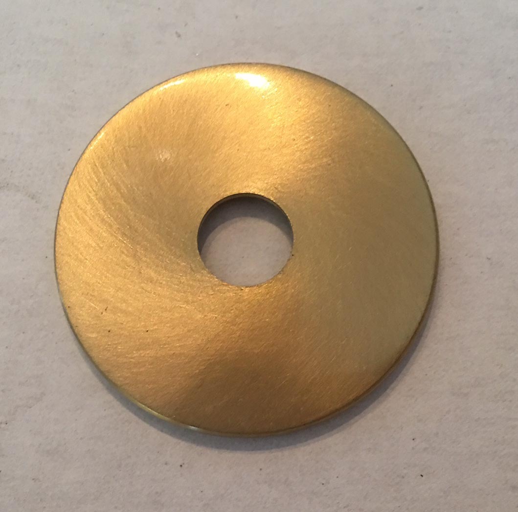 7/8" SOLID BRASS turned CHECK RINGS unfinished
