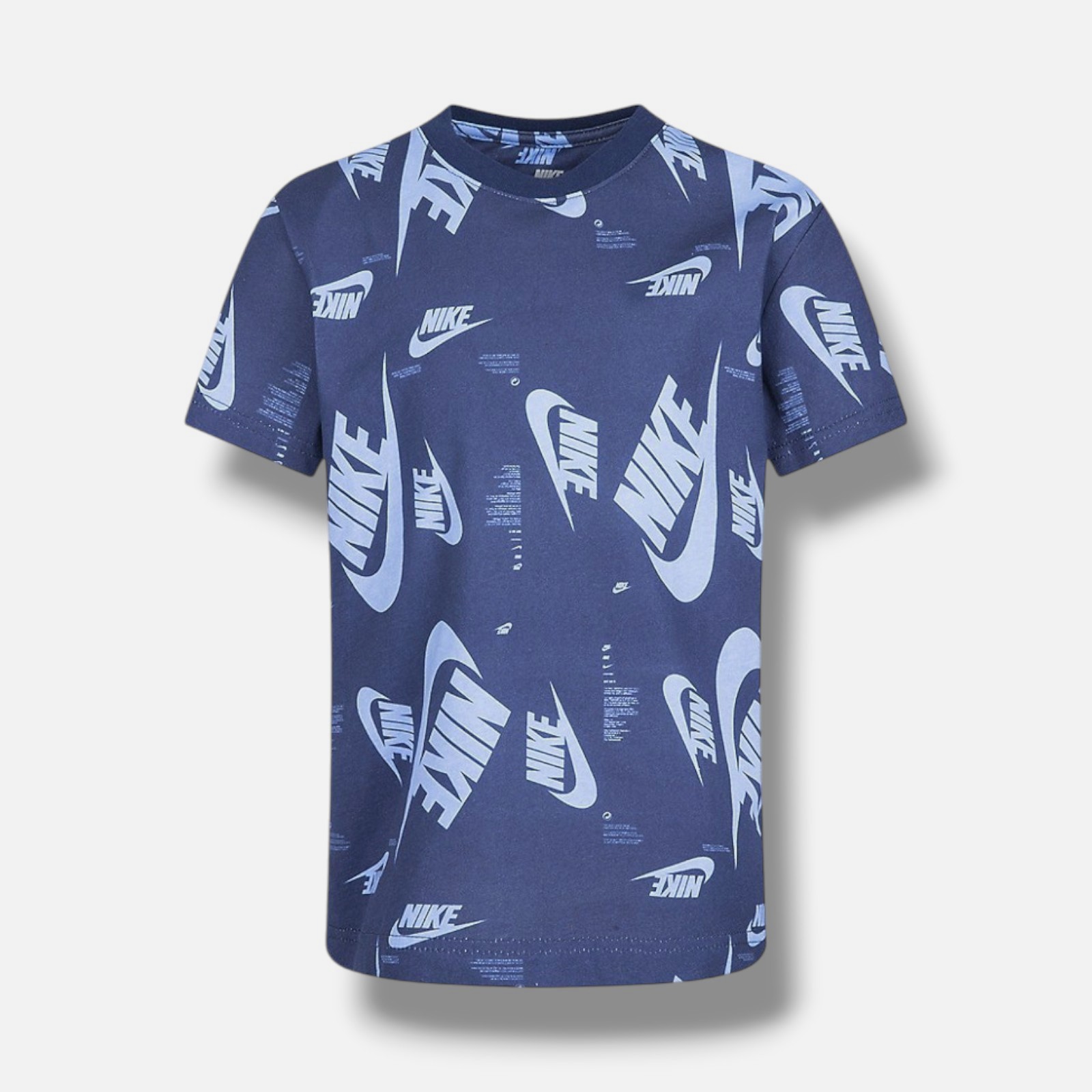 Nike Boys' Blue Brandmark Print T-Shirt Size 7
