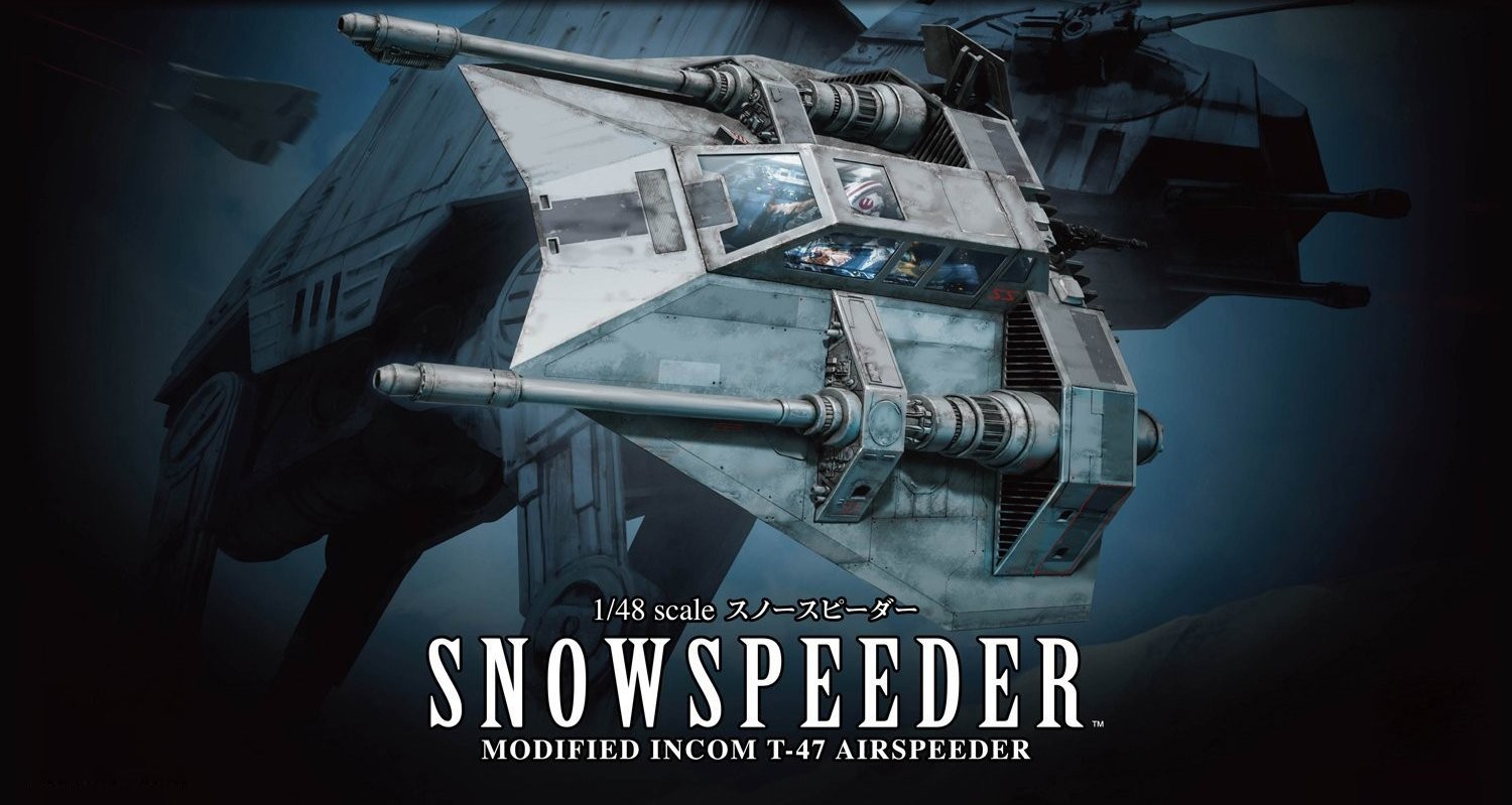 Bandai 2378867 Star Wars Snowspeeder 1/48 Scale Plastic Model Kit