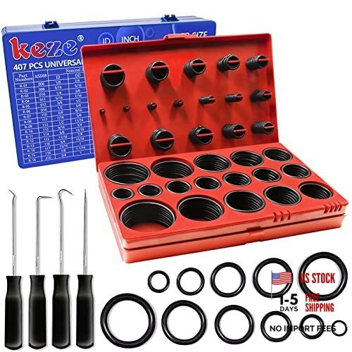 Pcs Universal SAE and Metric O-Rings Kit,Standard 32 Metric & Inch Sizes O 826