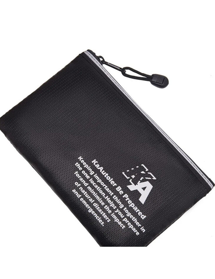 Small Fireproof Bag ,KaAutoler Fireproof Money Bag, Fireproof Wallet Bag 8.5x5.5