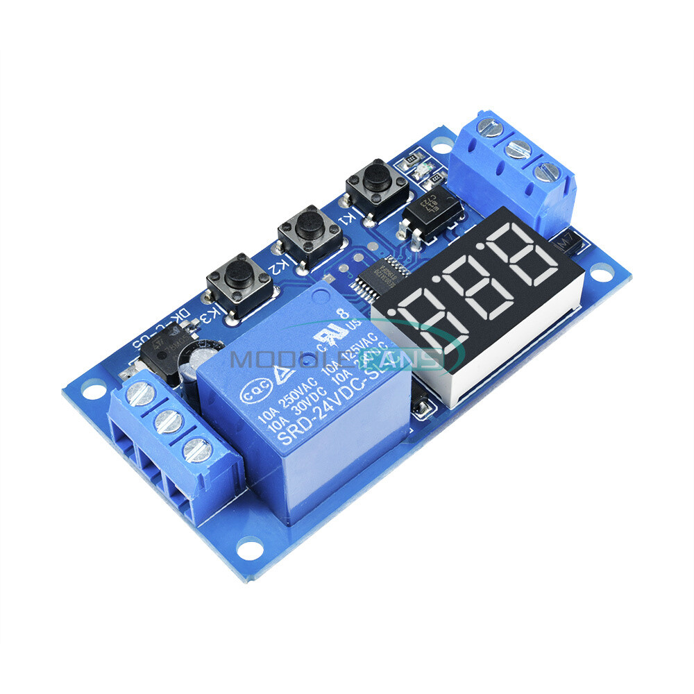 24V Digital LED Trigger Delay Time Cycle Timer Control Switch Relay Module