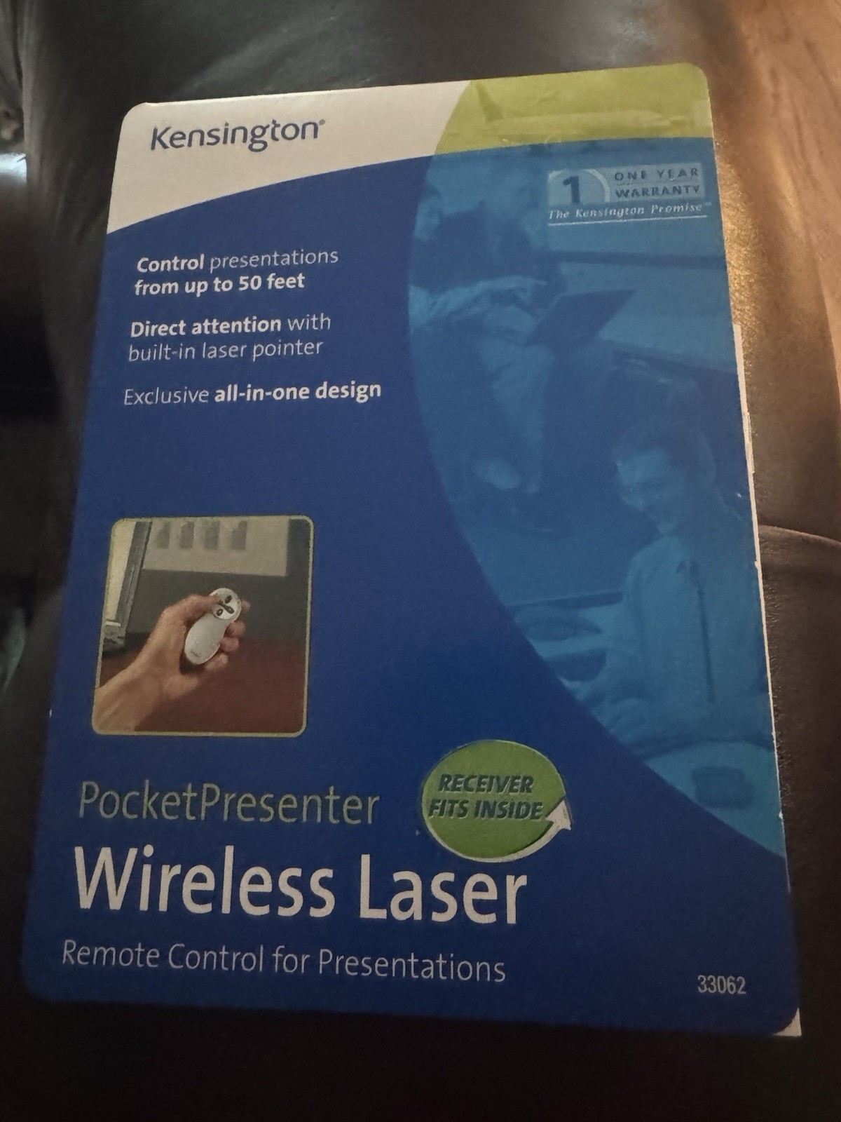 Kensington PocketPresenter Wireless Laser Pointer Remote - Model 33062