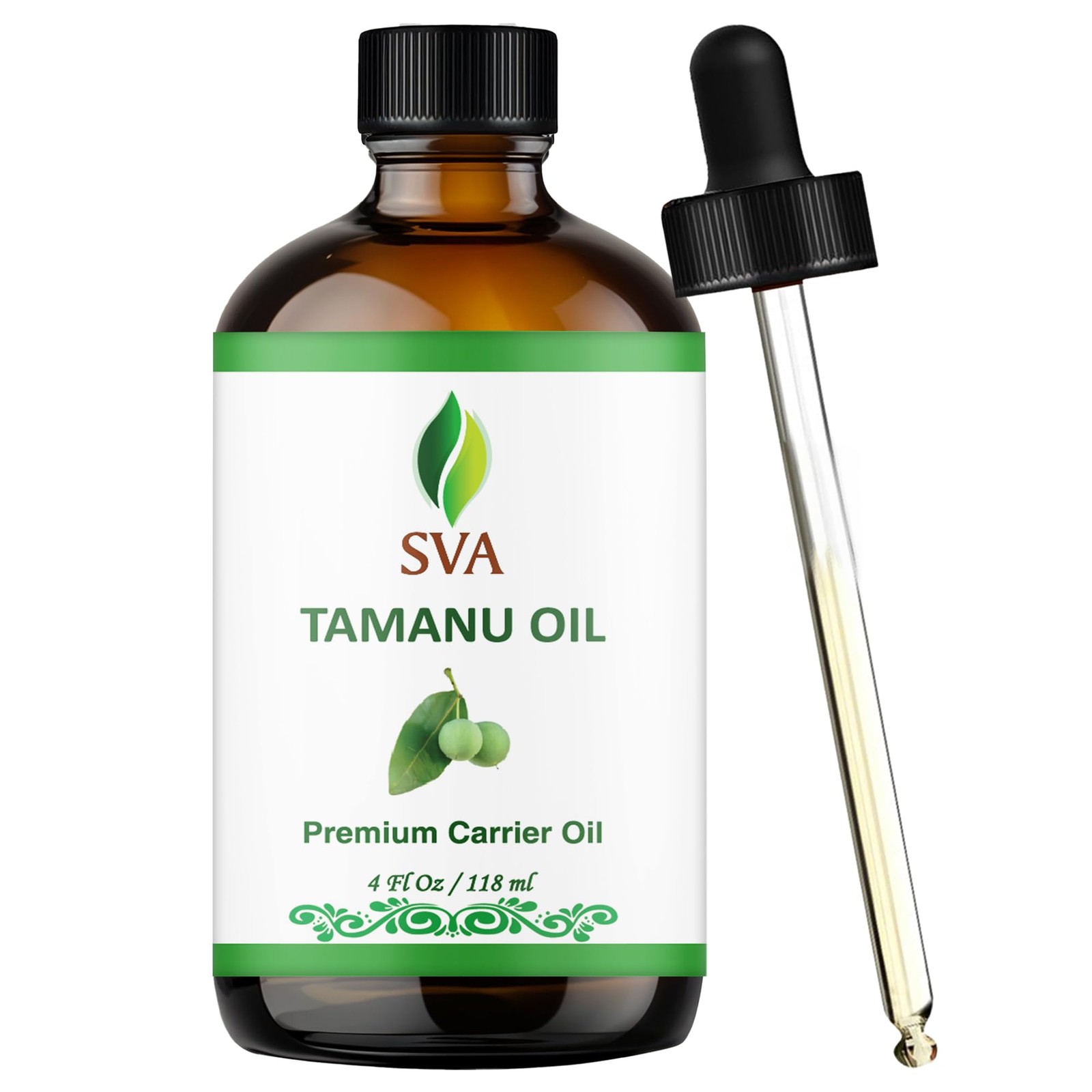 SVA Tamanu Oil  4 Fl Oz – 100% Natural Cold Pressed Tamanu Oil  for Face, Ski...