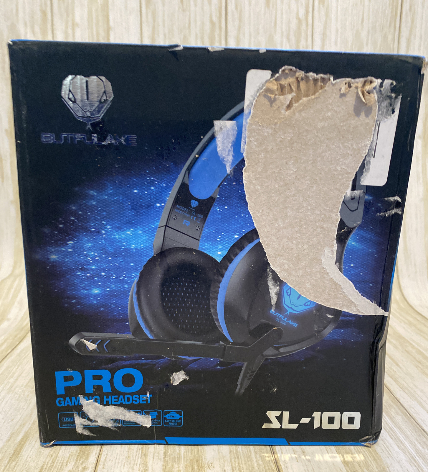 Butfulake SL-100 Red and Black Gaming Headphones Noise Cancelling 