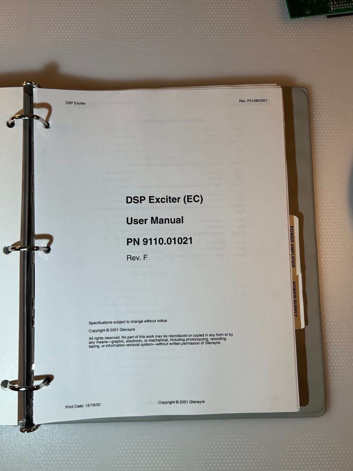 GLENAYRE DSP EXCITER