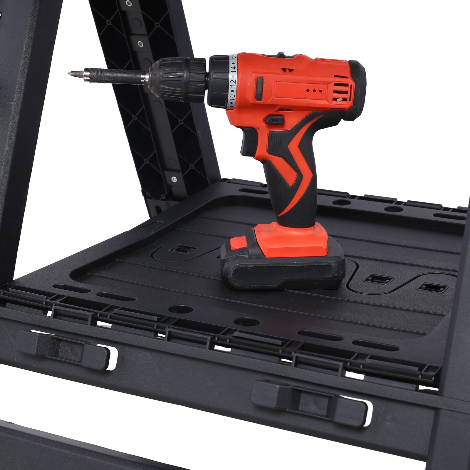 Portable Folding Work Table, 2-in-1 as Sawhorse & Workbench, Large Load Capacity