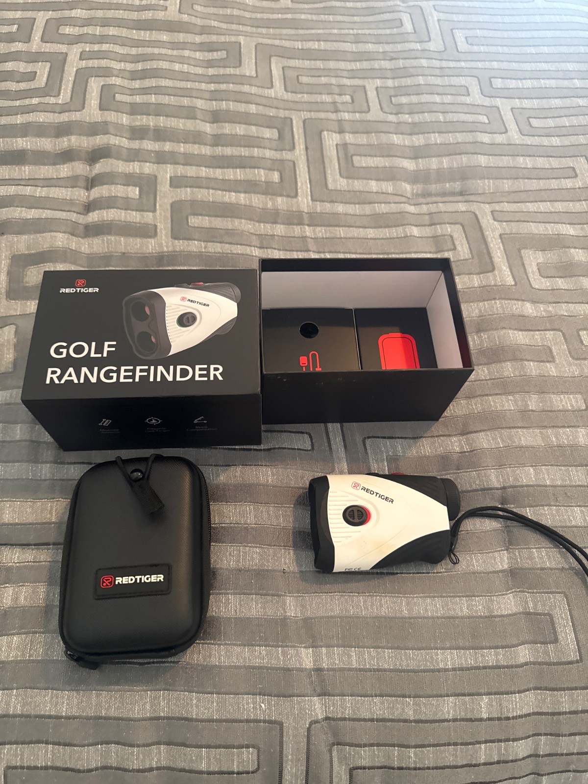 Red tiger Golf Rangefinder With Slope Compensation - Grey