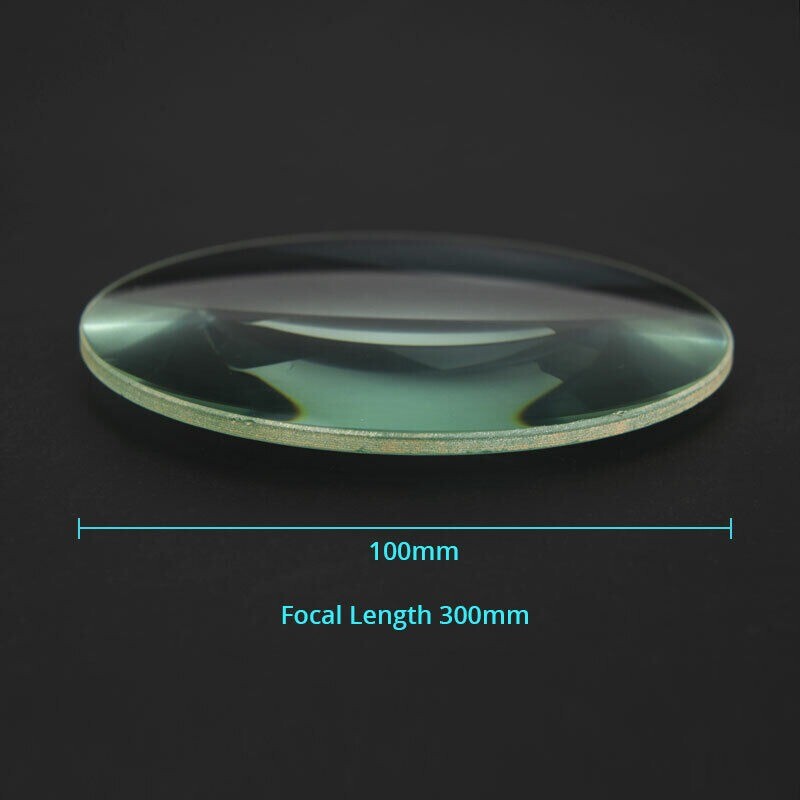 100mm Double Convex Glass Lens for DIY Magnifying Glass Optical Experiment 2PCS