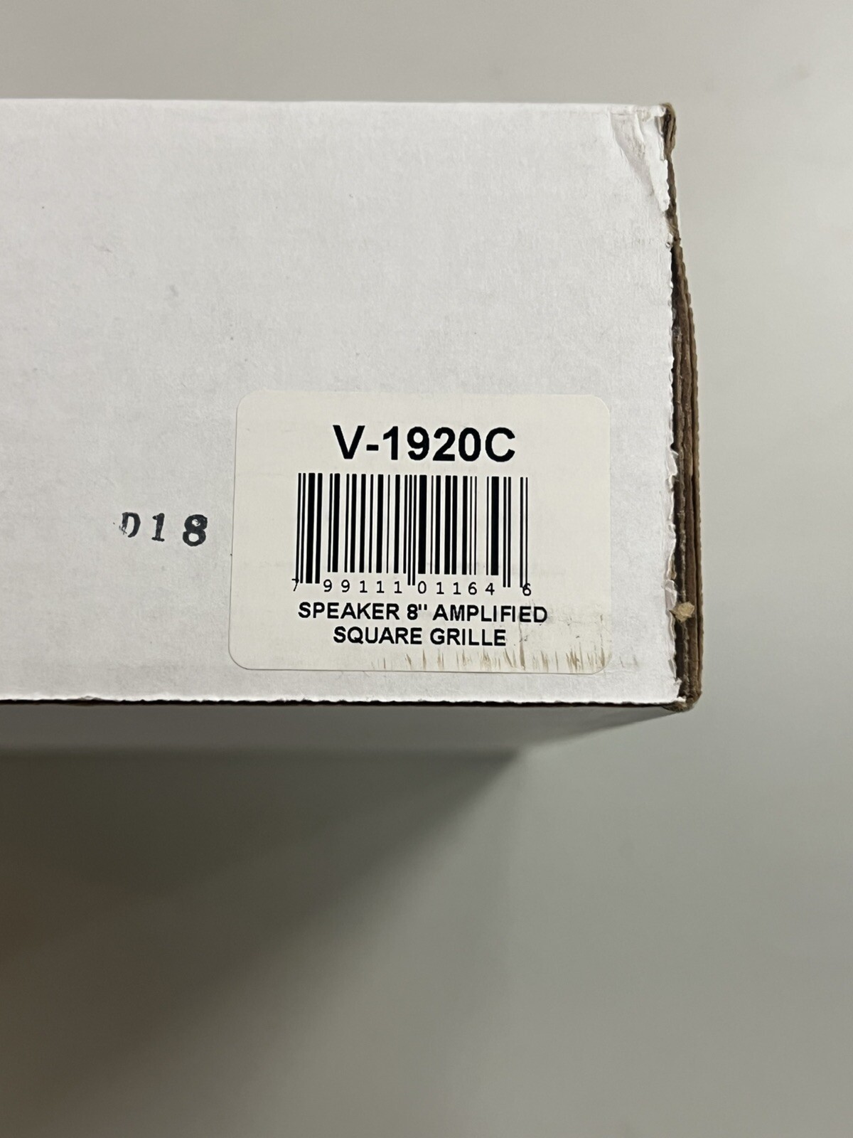 VALCOM.COM SPEAKER 8" AMPLIFIED SQUARE GRILLE P/N:V1920C