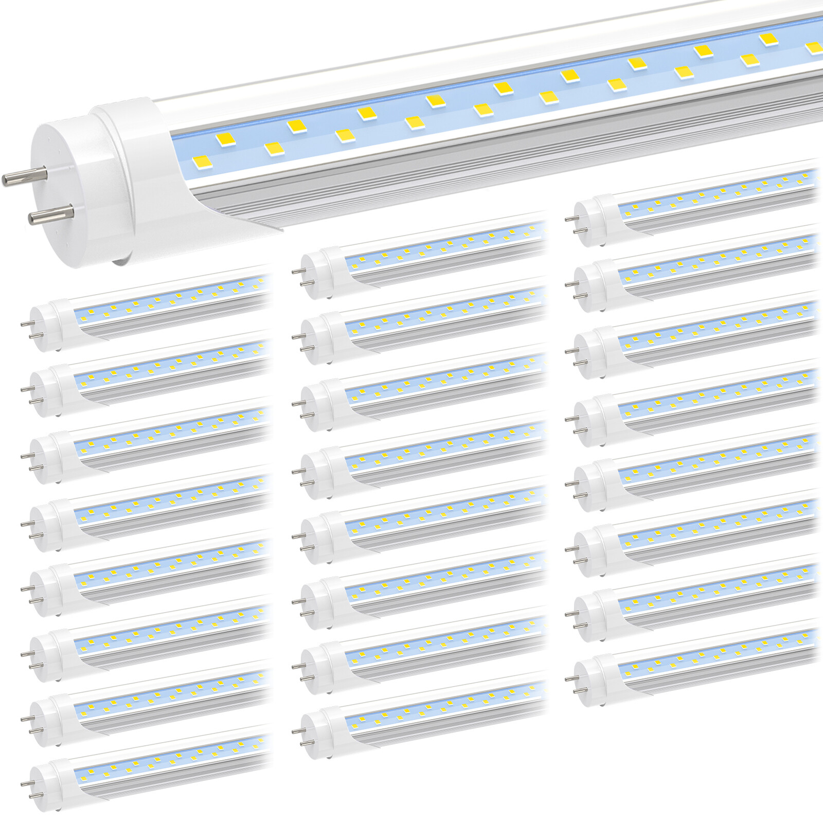 28W T8 4FT LED Tube Light Bulbs G13 2-Pin LED Shop Lights F40T12 Lighting 5000K