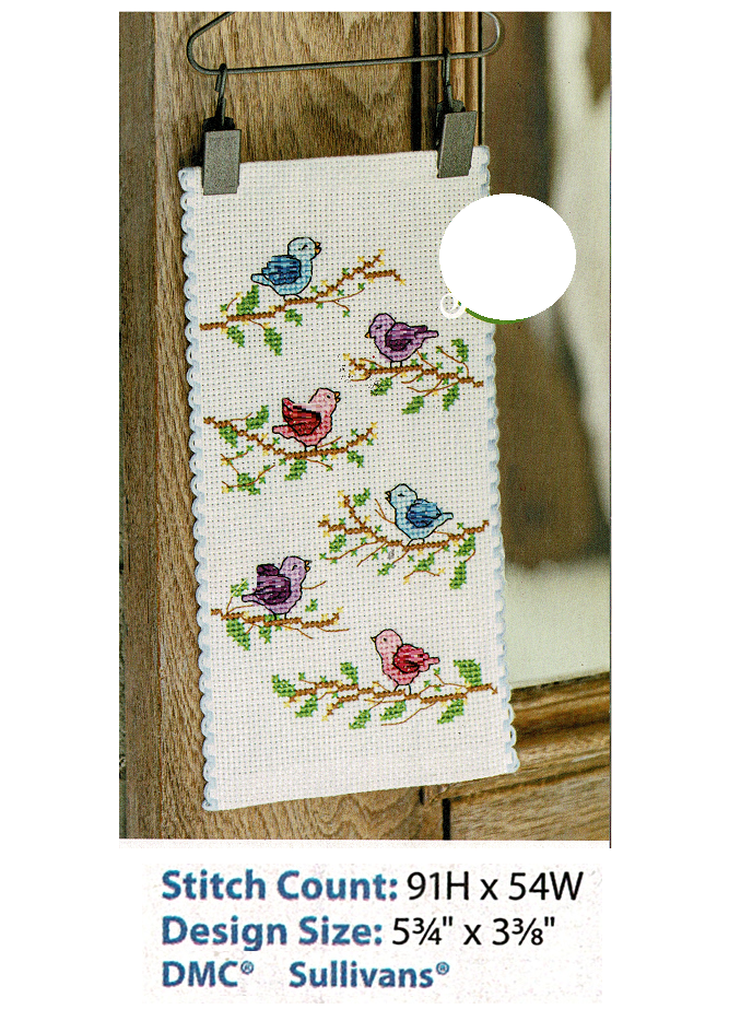 FRIENDLY TWEETS CROSS STITCH PATTERN ONLY YD SRW