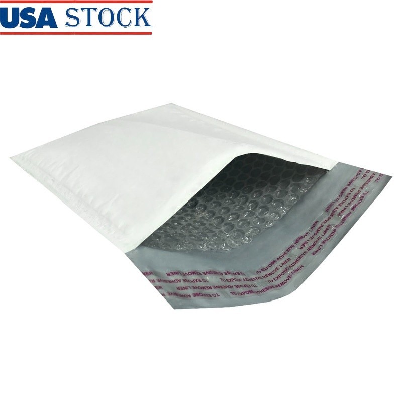 50 Poly Bubble Mailers Self Adhesive Secure Waterproof Padded Envelopes Shipping