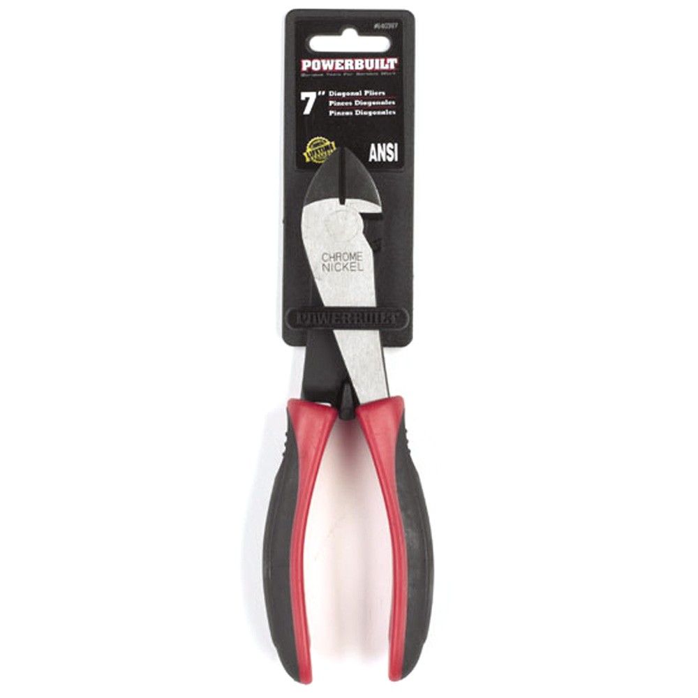Powerbuilt 7 Inch Diagonal Pliers - 640387