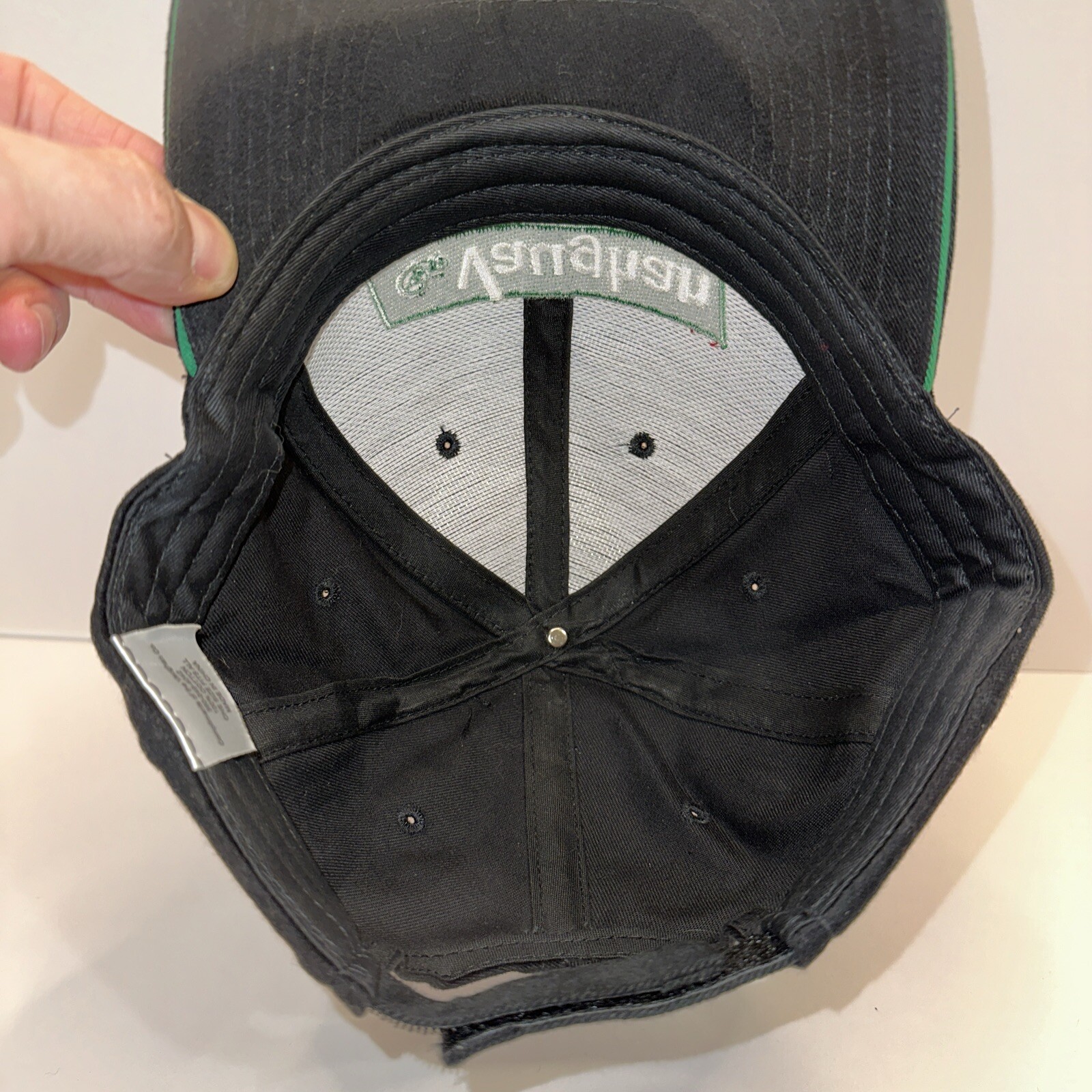 Vaughan Chopper Pumps Green w white Patch on Black Hat Cap Hook Loop