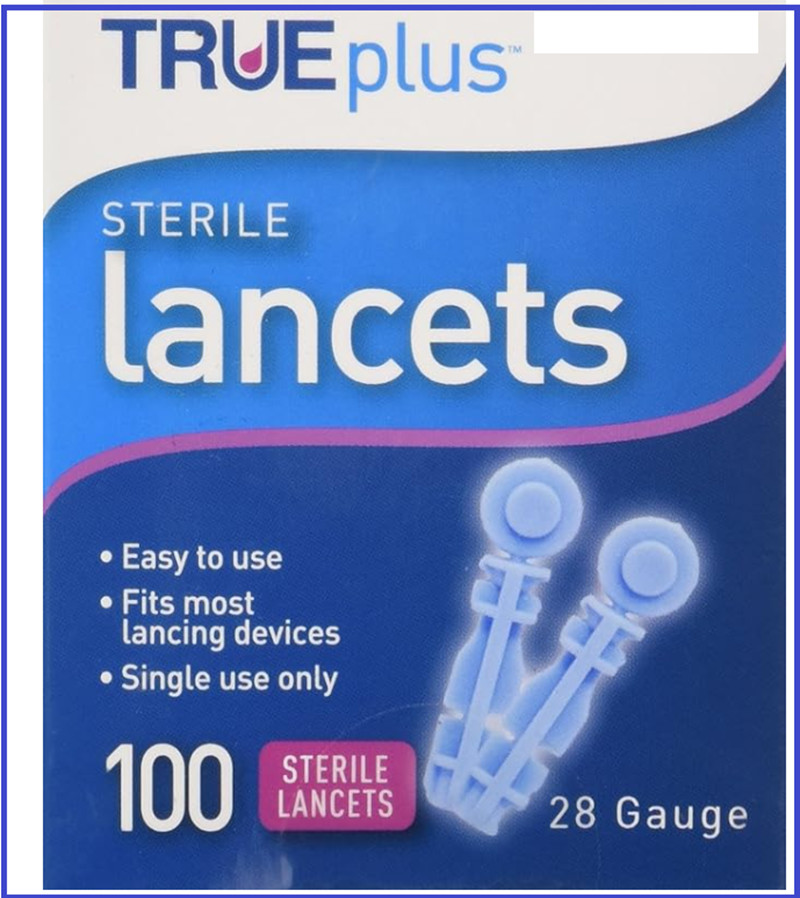 Trueplus Sterile Lancets, 28 Gauge, 100 Count*