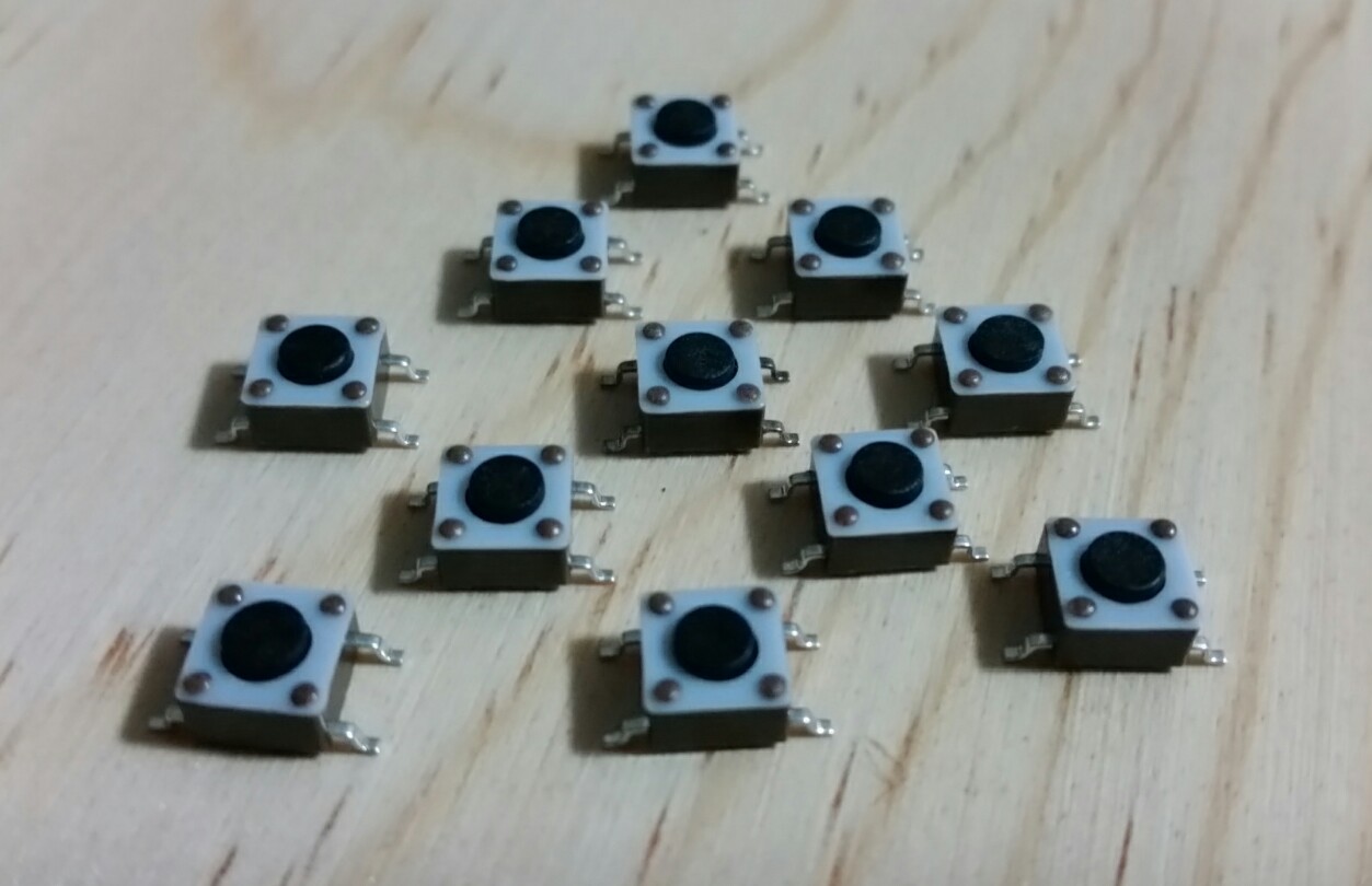 E-SWITCH TACT Switch SMD 6mm X 6mm *NEW* 10/PKG ( Tactile Button ) US SELLER!!