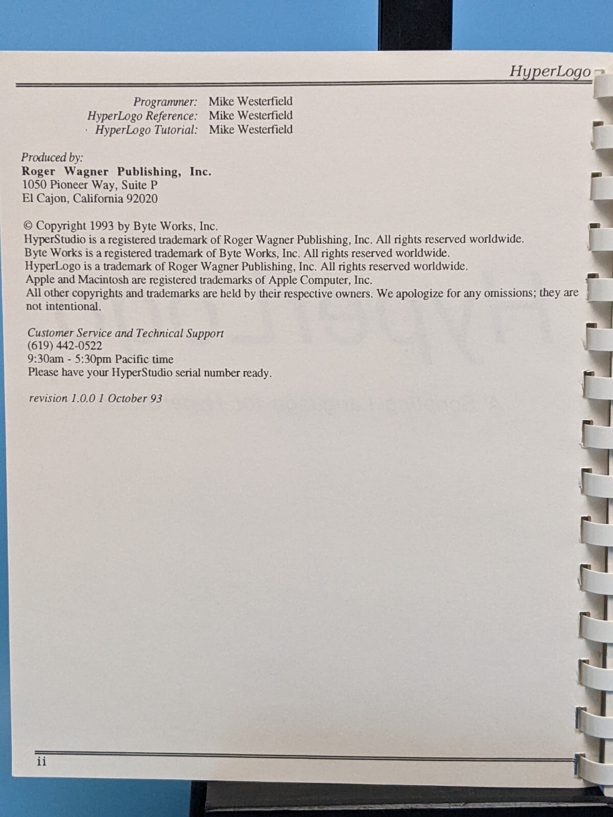 HyperStudio Rager Wagner Guides Reference Tutorials + 3.5” Preview Disk Mac 1992