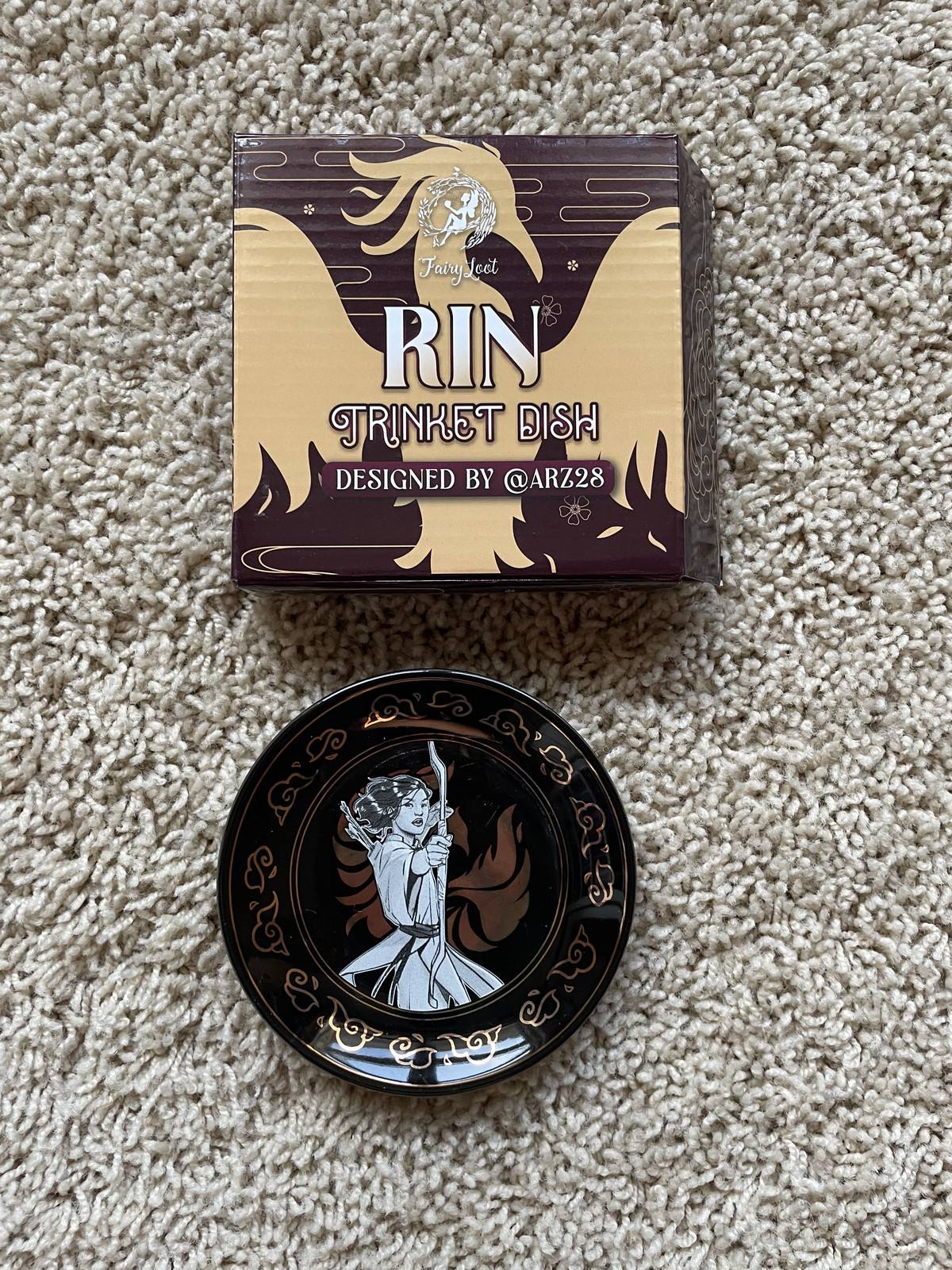 The Poppy War Trinket Dish FairyLoot R.F. Kuang Rin Exclusive Limited Plate