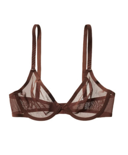 NWT Cuup Bra The Plunge Mesh Expresso Sz 34E
