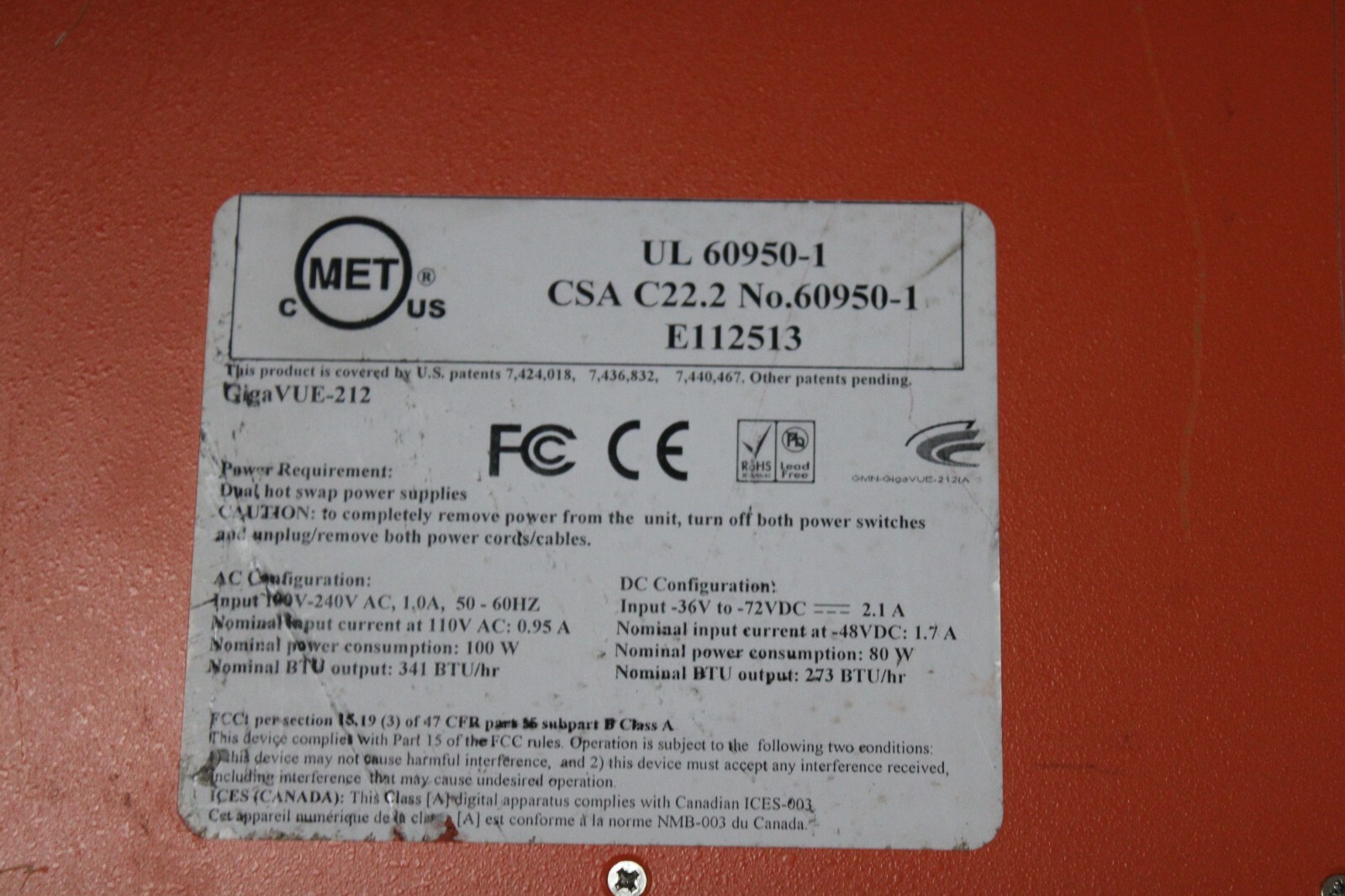 Gigamon GIGAvue-212 Data Access Switch GVS-212