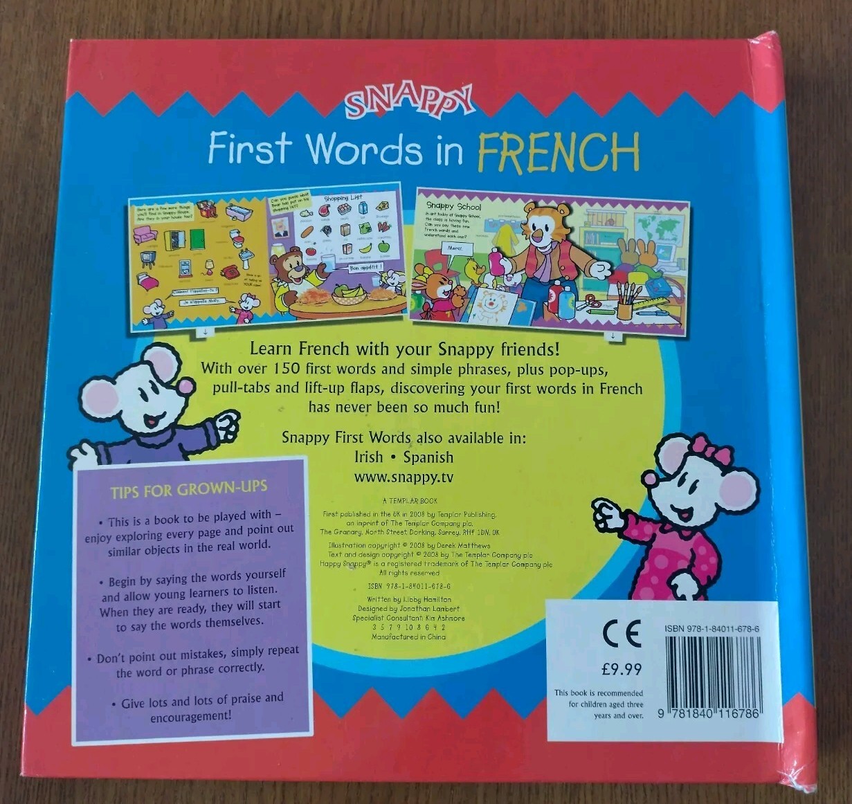 Learn French Books X3 - Usborne First French, Harry Learns French and First...