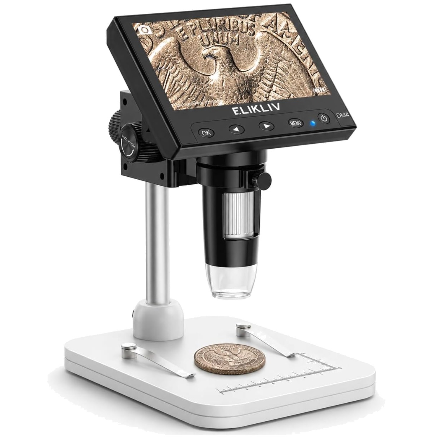 Coin Collector's Digital Microscope, LED Illumination
