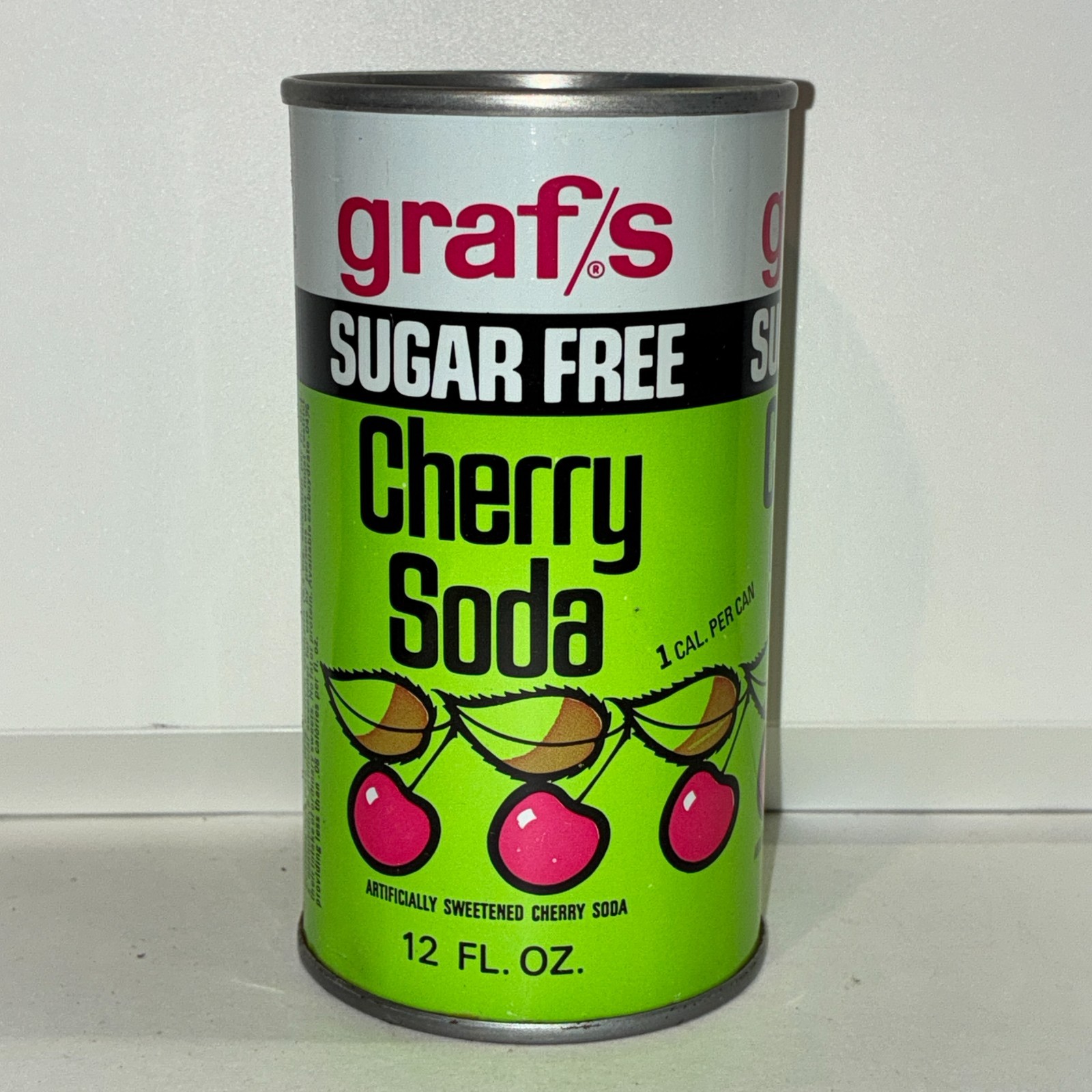 Graf's Sugar Free Cherry Soda can