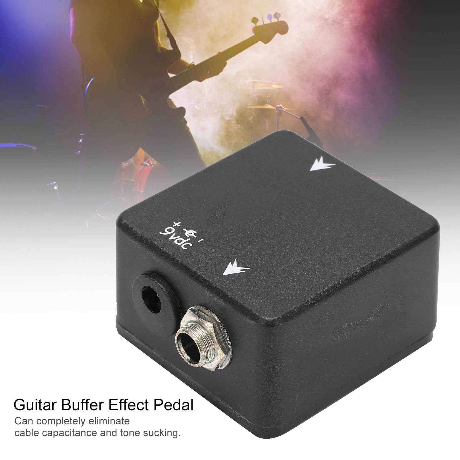 Portable Black Guitar Buffer Effect Pedal For Amplified Sound Popular