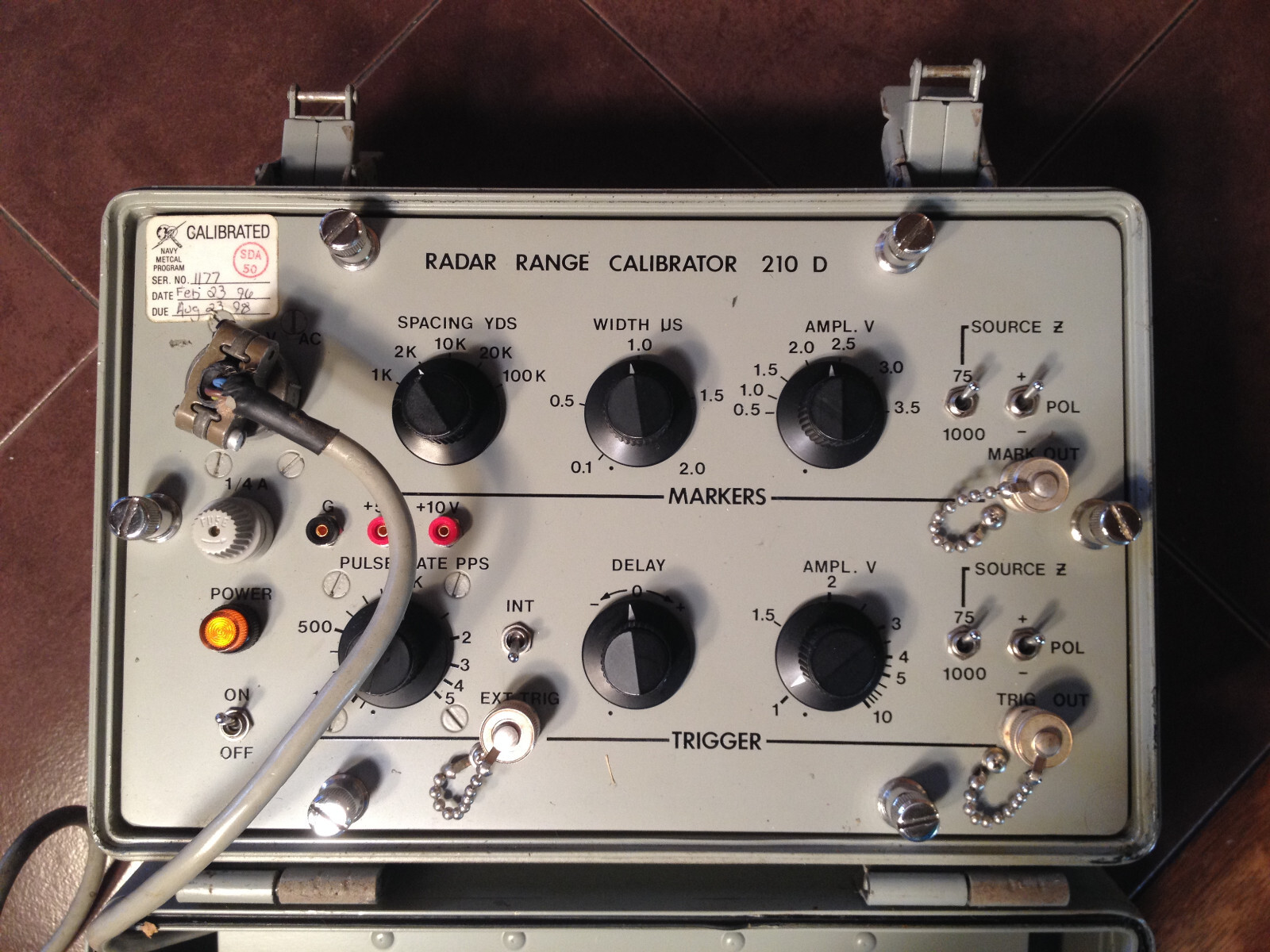 ESI Electronics Radar Range Calibrator Test Set Model 210D
