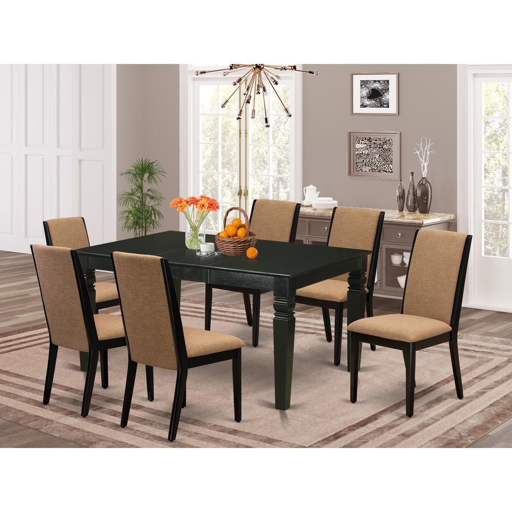 Dining Room Set Black, WELA7-BLK-47