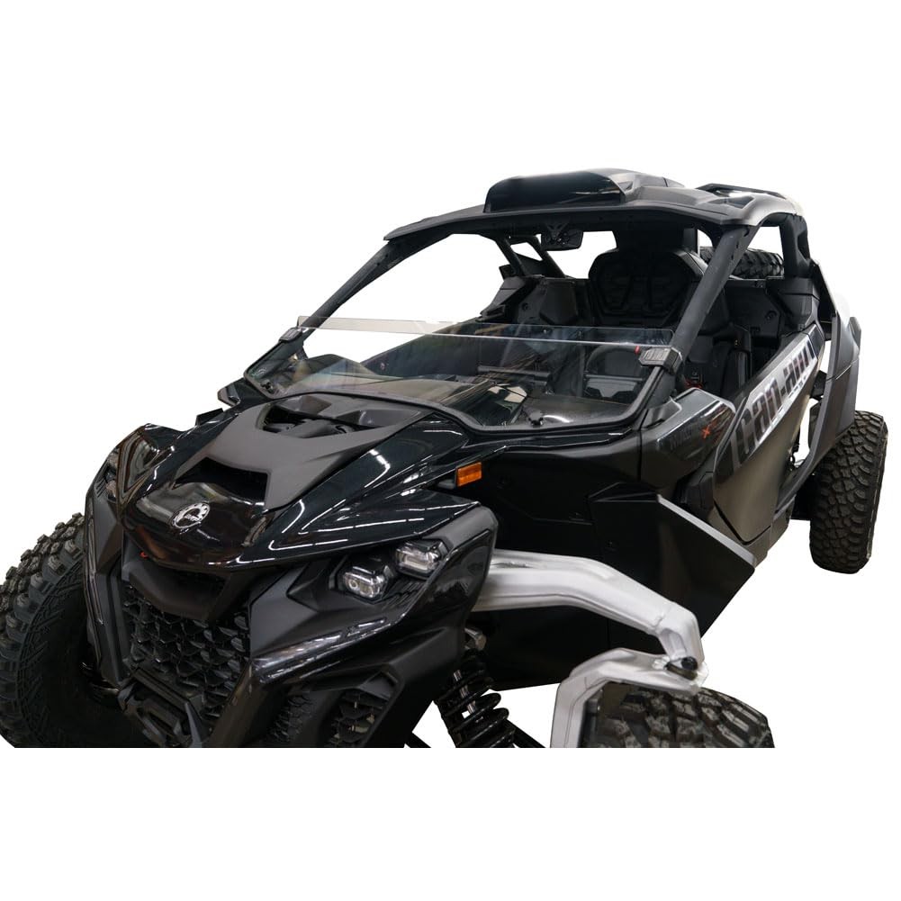 Tusk Removable Half Windshield Clear - Scratch Resistant For Can-Am Maverick R X