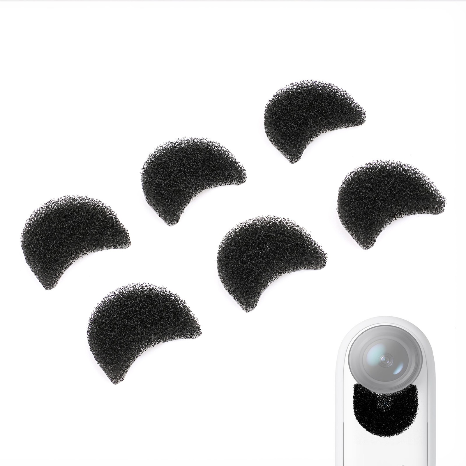 Geekria Foam Windscreen for Insta360 GO3, 3S (Per Box 6 Pcs)