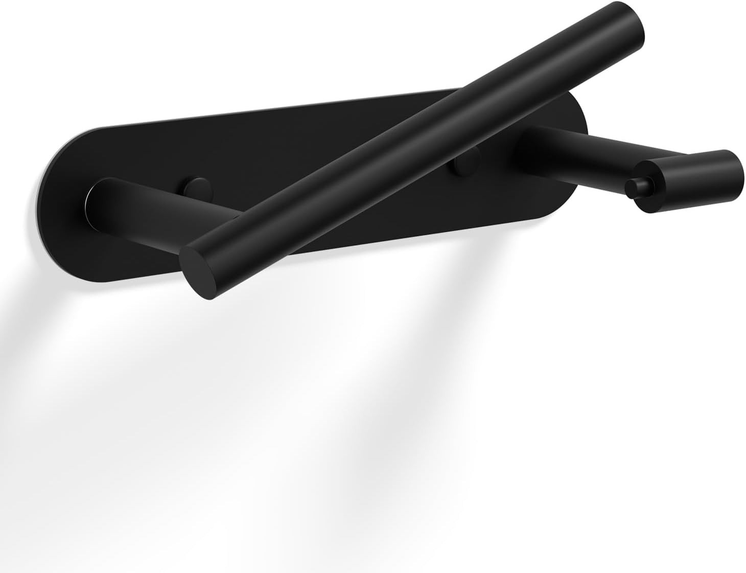 Toilet Paper Holder Matte Black, SUS304 Stainless Steel Bathroom Toilet Paper Ro