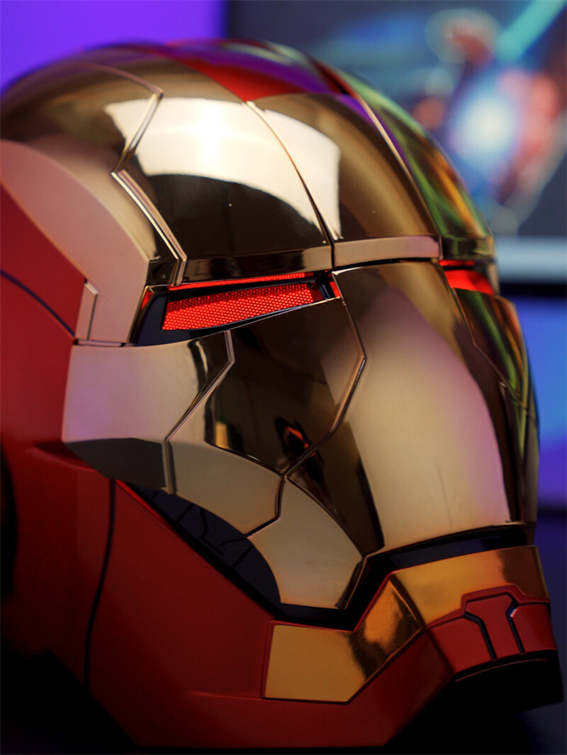 AUTOKING Iron Man MK5 1:1 Helmet Wearable Voice-control Mask Cosplay Golden Ver.