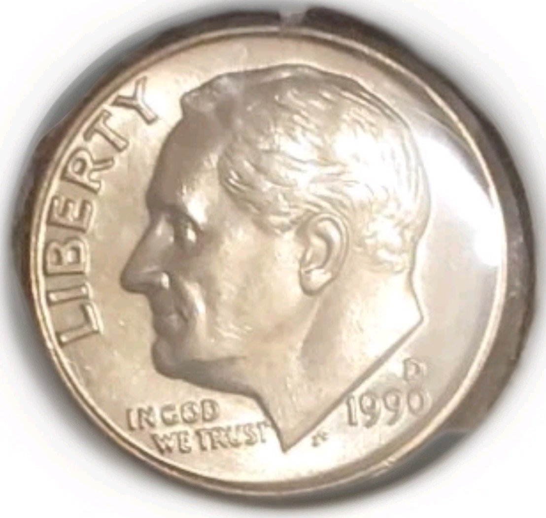 1990-D Mint State Roosevelt Dime 10C Brilliant Uncirculated Free Post Tracking