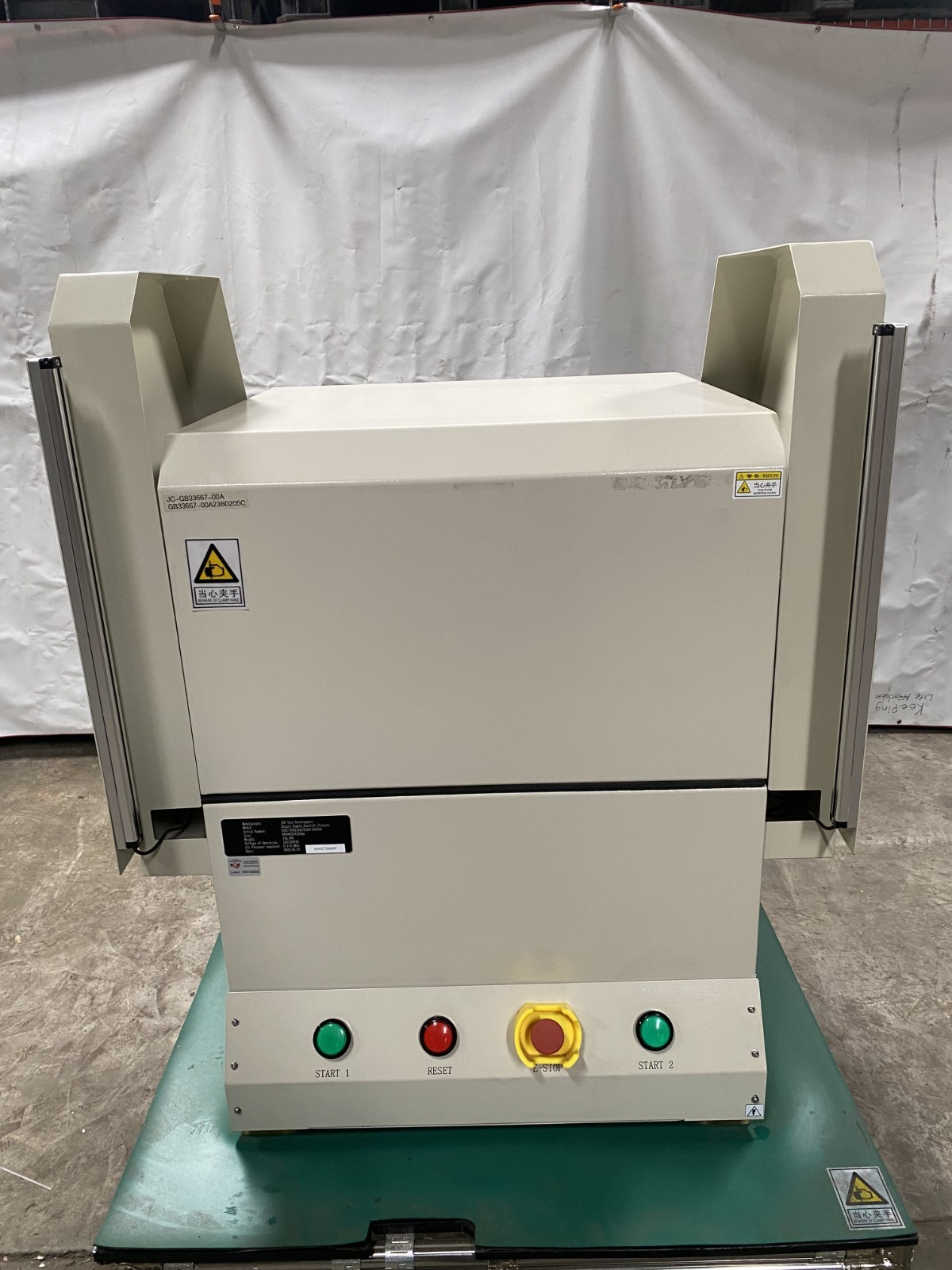 JGP Denali Temple Arm Left Fixture Test Development Station ESFC-01001423