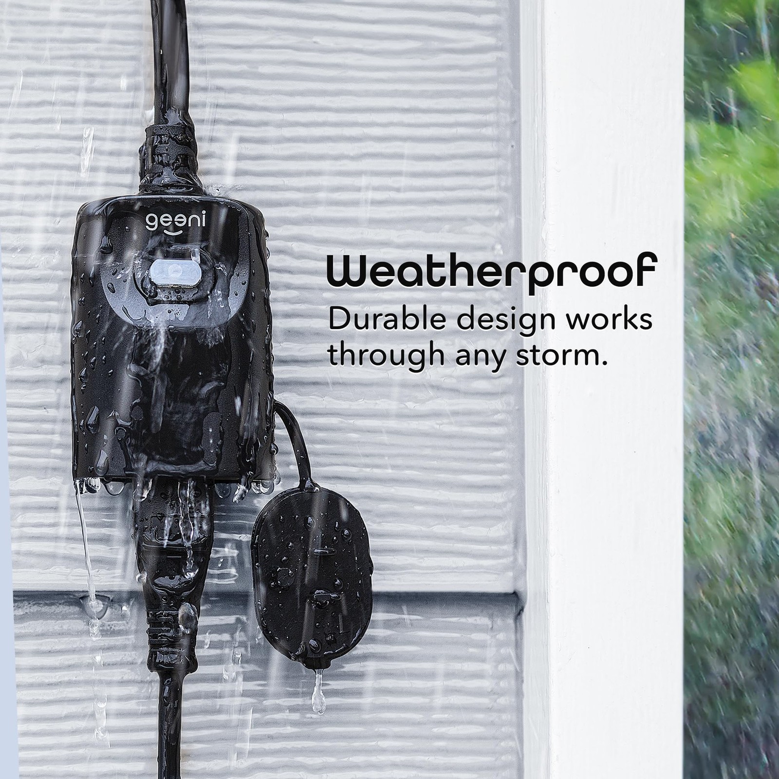 Geeni Indoor/Outdoor Smart Plug Weatherproof, 1 Socket Wireless Remote Contro...