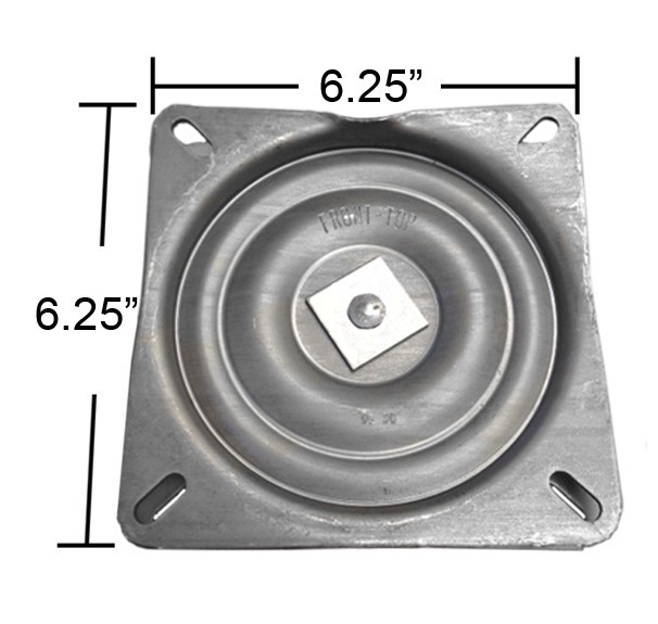 HD Bar Stool Swivel Plate w/ 3 Degree Pitch Angle - 6.25" - Made in USA - S4694