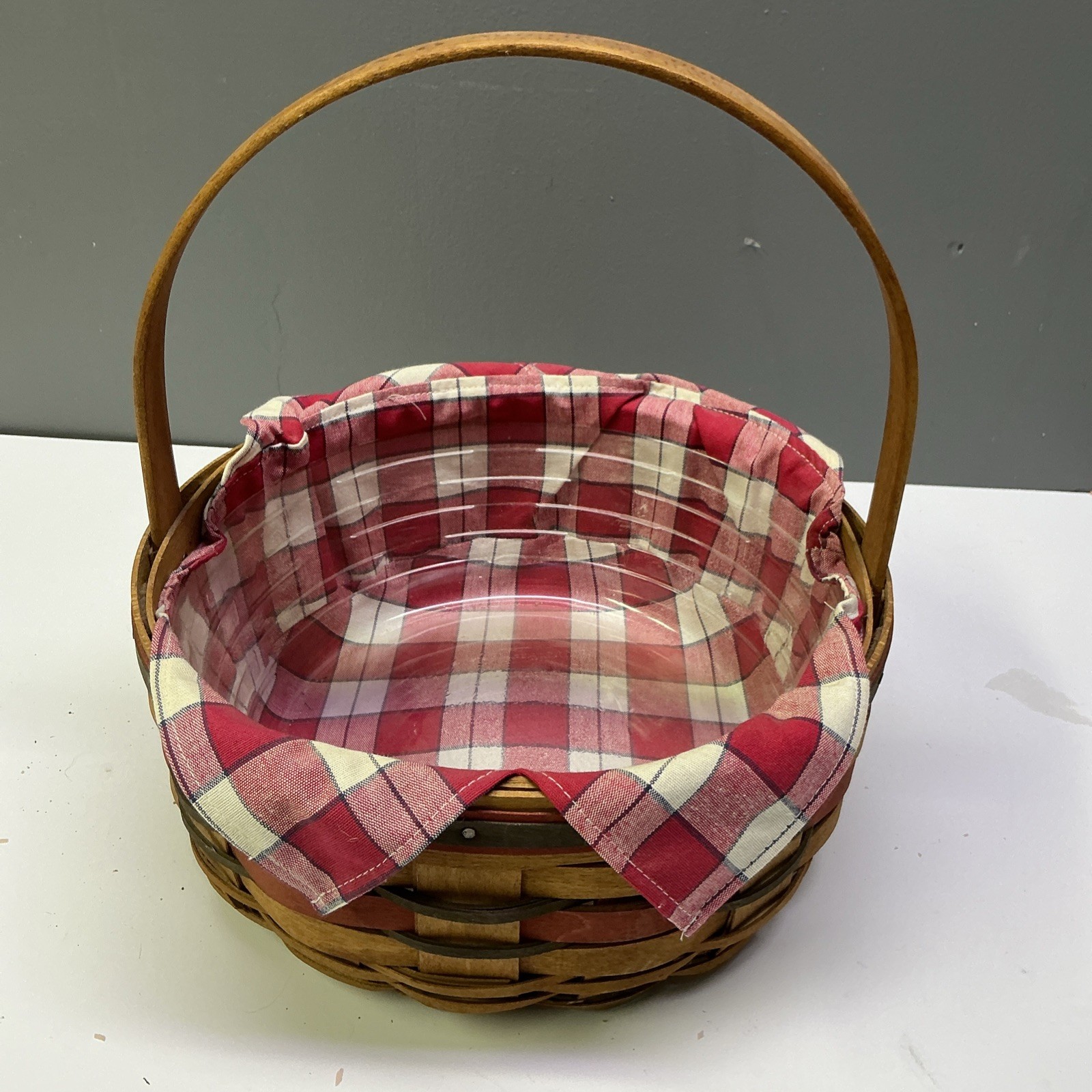 Longaberger 1992 Crisco American Cookie Celebration Basket W/Liner and protector